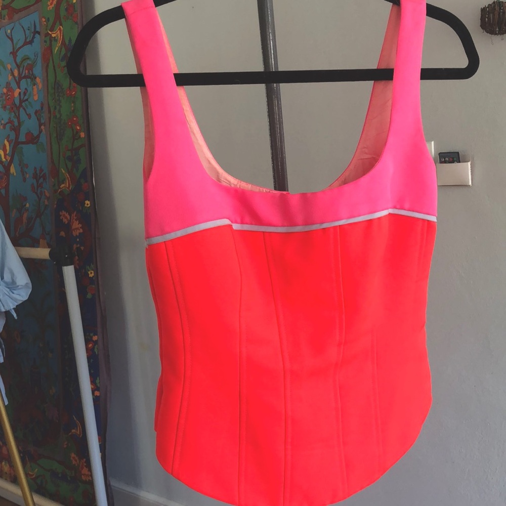 Bright pink Lepore top